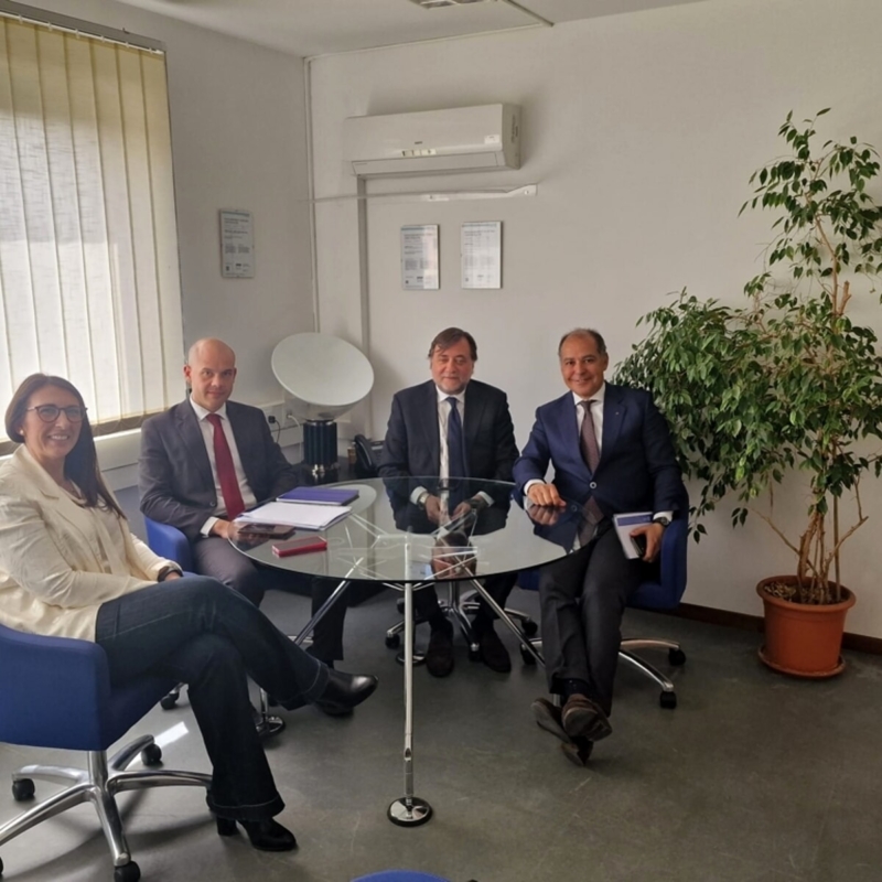 Sispi-Amg, avviata sinergia per migliorare servizi ai cittadini. Nella foto il CDA Sispi e il Presidente di AMG