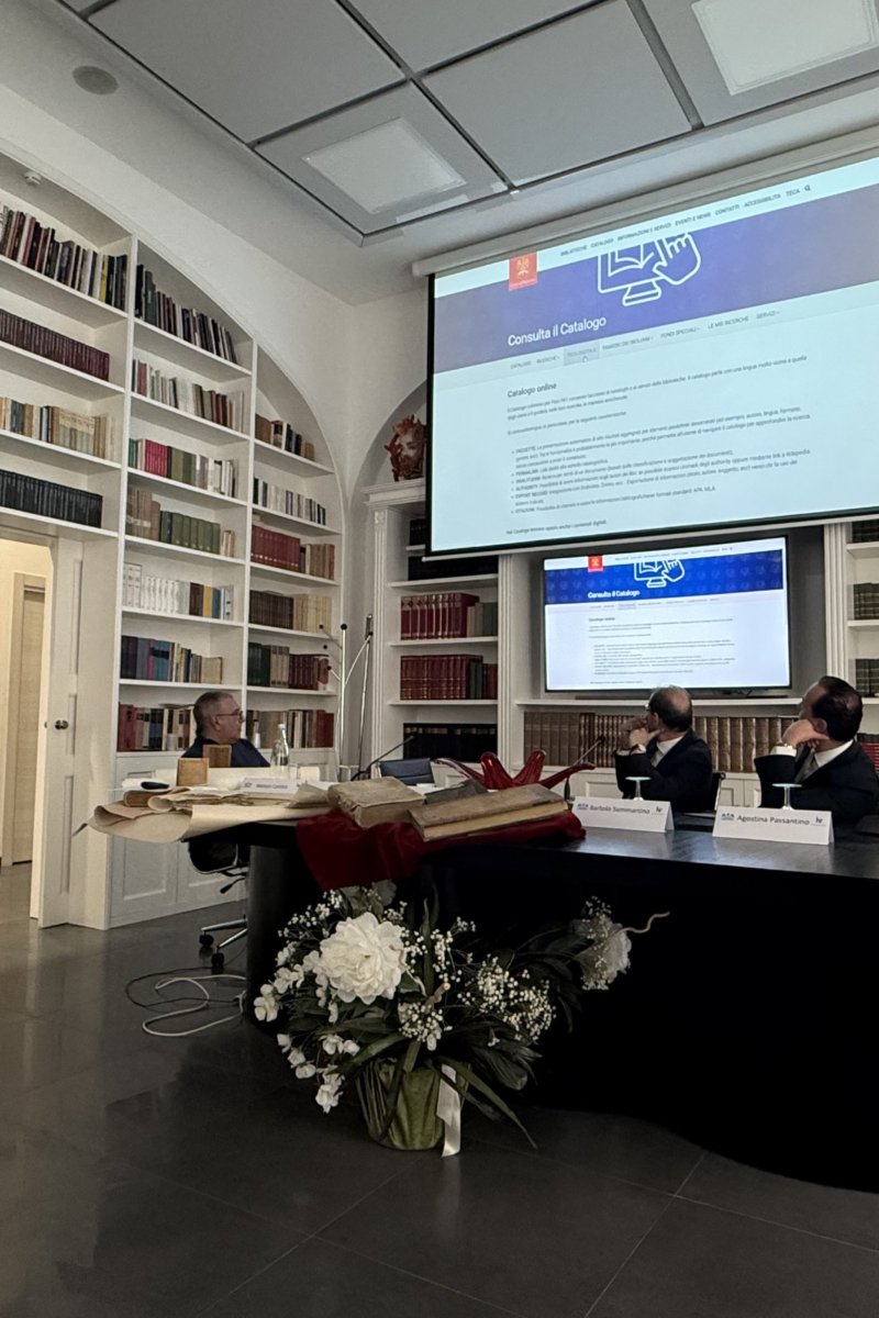 Presentazione del progetto - Giornata dedicata al Restauro del libro antico. Tema: teca digitale
