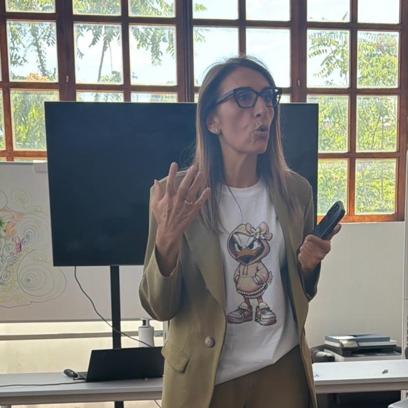 Presidente Gaballo al Selection day durante un suo intervento